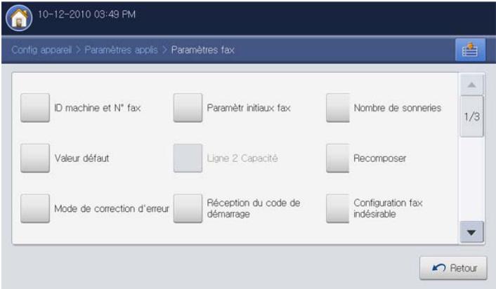 SAMSUNG CLX-9350ND - Réglage de l'en-tête de télécopie - 1