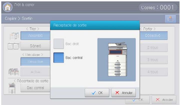 SAMSUNG CLX-9350ND - Choix de la forme de sortie de la copie - 10