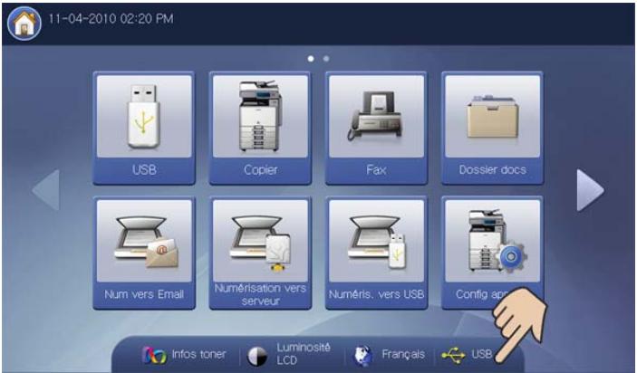 SAMSUNG CLX-9350ND - Appuyez sur OK dans l'écran d'affichage pour commencer l'impression. - 1