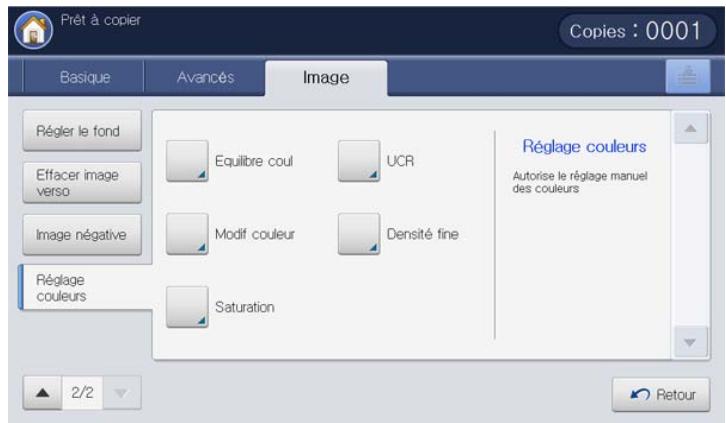 SAMSUNG CLX-9350ND - Réglage des paramètres de couleur - 1