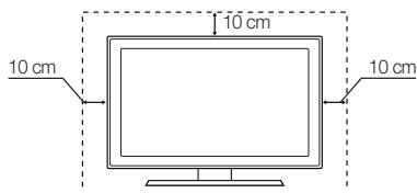 SAMSUNG UE19F4000AW - Absichern des Aufstellbereichs - 1