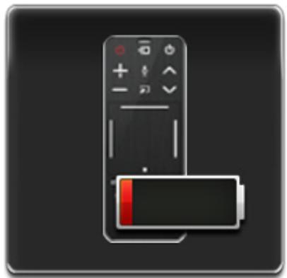 SAMSUNG UE46F5370 - Warnung bei zu schwach geladener Batterie - 1