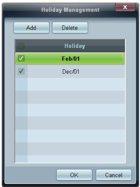 SAMSUNG UE55A - Holiday Management - 2