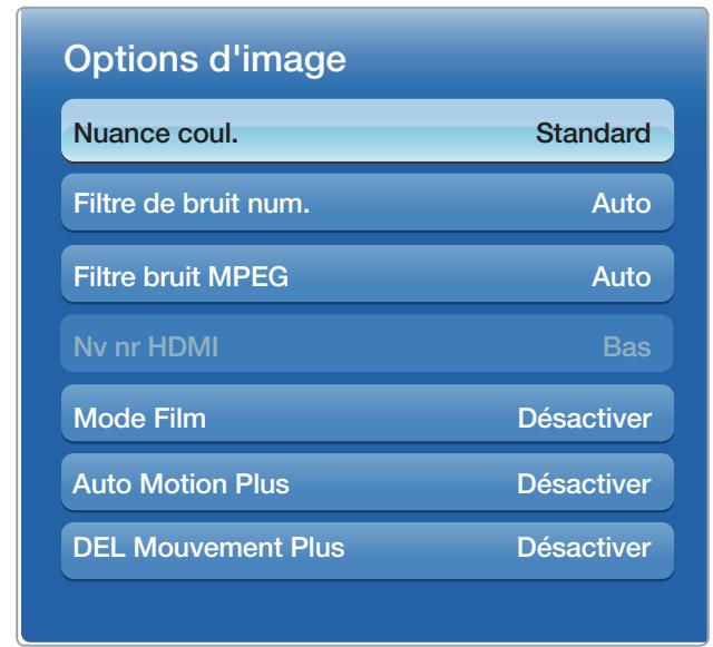 SAMSUNG UN40FH6030F - MENU  Image  Options d'image  ENTER - 4