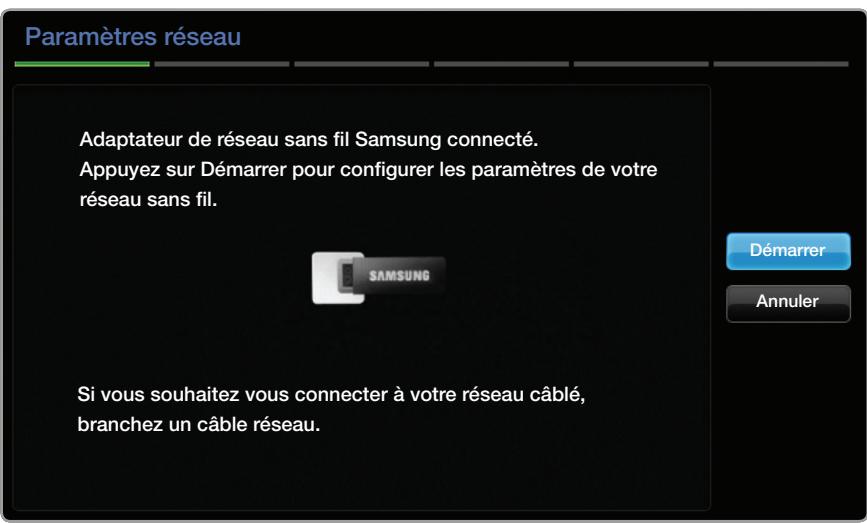 SAMSUNG UN40FH6030F - ■ Configuration du réseau sans fil (Auto) - 2