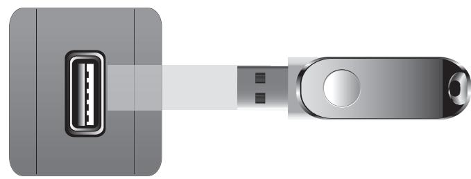 SAMSUNG UN40FH6030F - Branchement d'une clé USB - 1