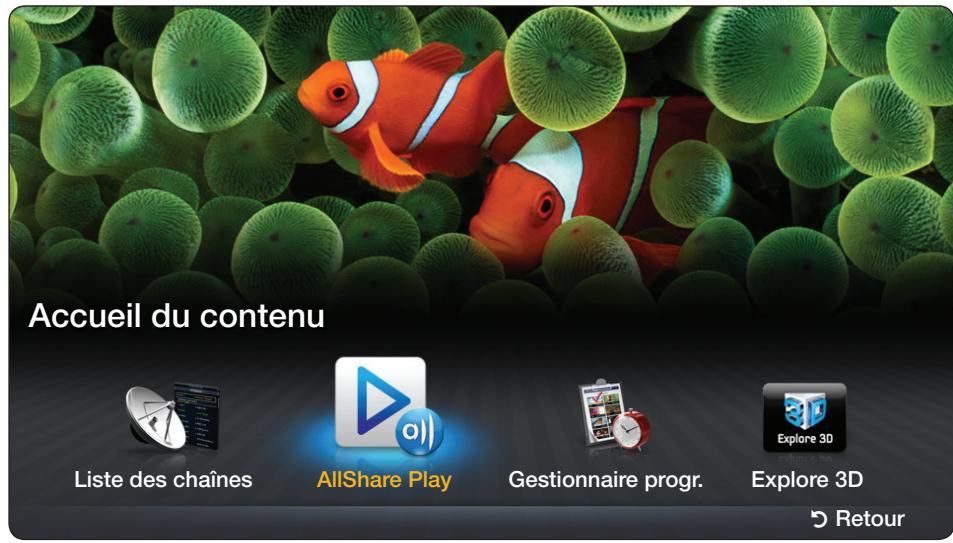 SAMSUNG UN40FH6030F - Utilisation de AllShare Play - 1