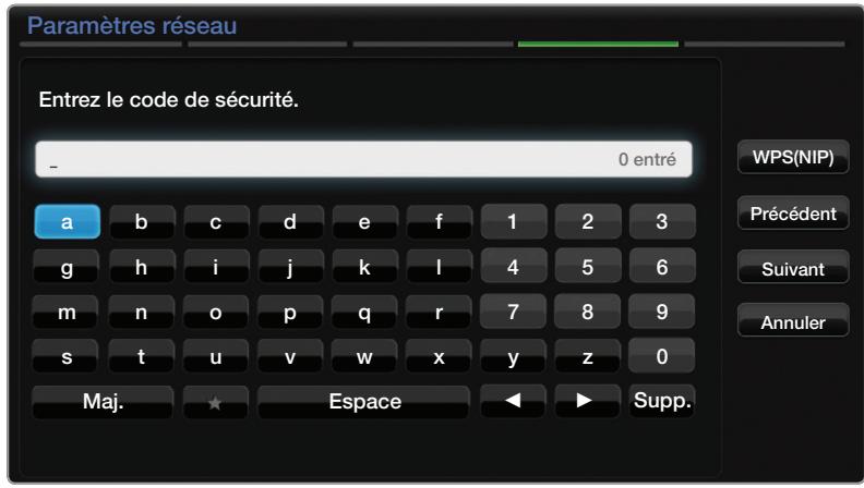 SAMSUNG UN40FH6030F - ■ Configuration du réseau sans fil (Auto) - 5