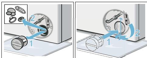 BOSCH WAT28619FF - Mise en garde risque de brûlure - 3