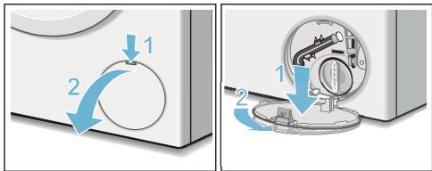 BOSCH WAT28619FF - Mise en garde risque de brûlure - 1