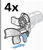 BOSCH WAT28619FF - Posez les cales de transport : - 2