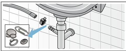 BOSCH WAT28619FF - Flexible d'écoulement bouché au niveau du siphon - 1
