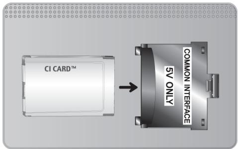 SAMSUNG UE40J6300 - Connexion de la carte CI ou Cl+ via la fente de l'interface commune avec l'adaptateur de CARTE CI - 2