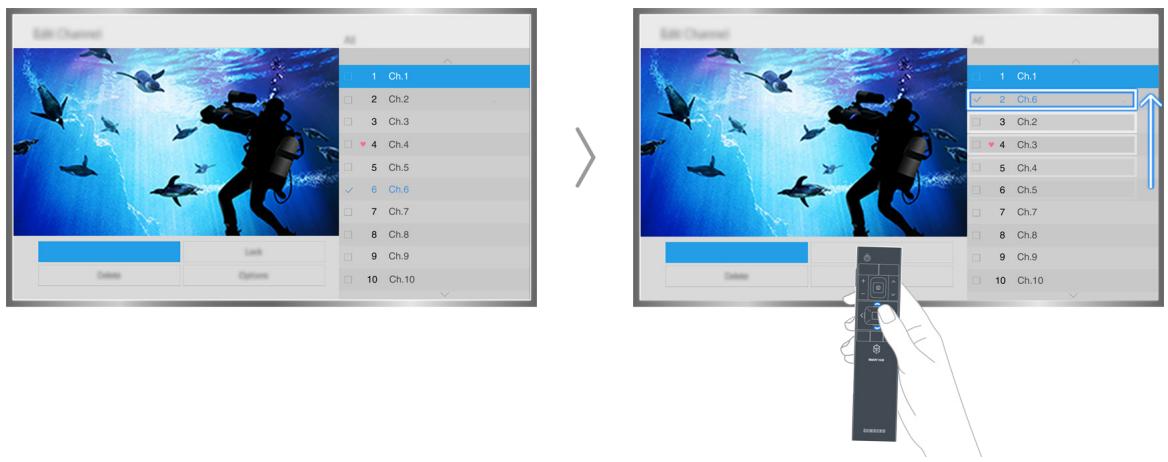 SAMSUNG UE40J6300 - Réorganisation ou suppression de chaînes - 1