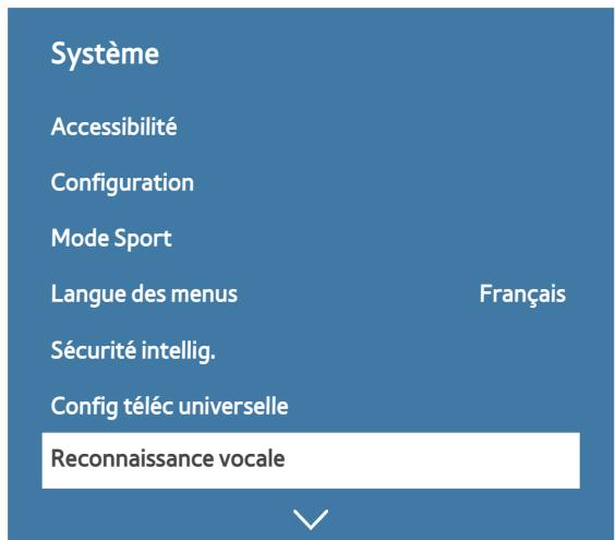 SAMSUNG UE40J6300 - Configuration de Reconnaissance vocale - 1