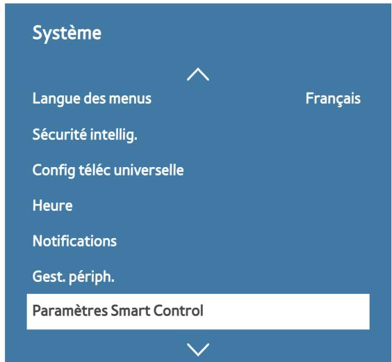 SAMSUNG UE40J6300 - Configuration du Samsung Smart Control - 1