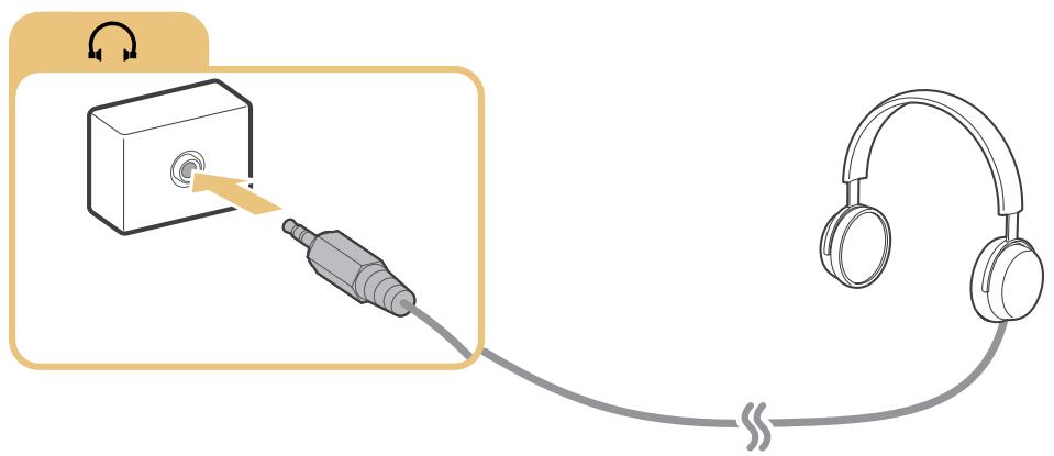 SAMSUNG UE40JU6670,  UE48JU6670,  UE55JU6670 - Connecting with headphones - 1
