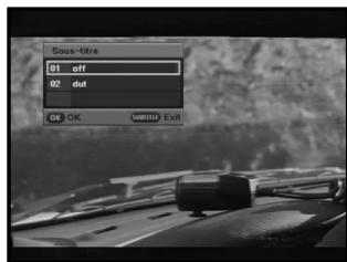 SAMSUNG DCB-B270 - Changing the Subtitle Language - 3