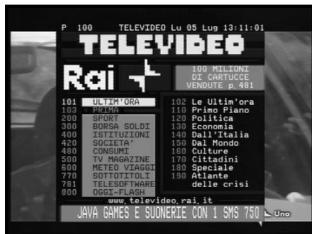 SAMSUNG DCB-B270 - Het teletekstmenu wijzigen - 2