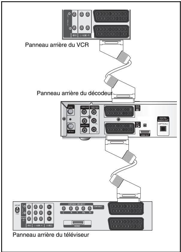 SAMSUNG DCB-H360 - Branchement du câble péritel - 1