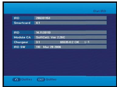 SAMSUNG DCB-H360 - IRD Status - 1