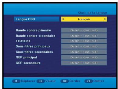 SAMSUNG DCB-H360 - Sélection de la langue - 1