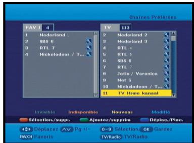 SAMSUNG DCB-H360 - Canaux favoris - 1