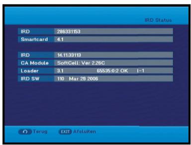 SAMSUNG DCB-H360RA - IRD Status - 1