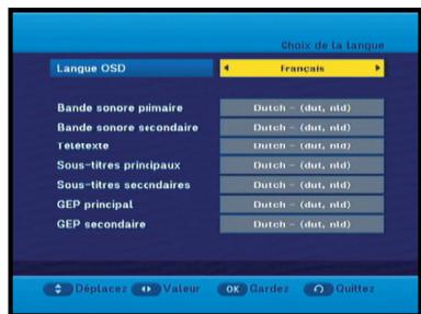 SAMSUNG DCB-H360RA - Sélection de la langue - 1