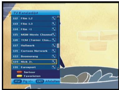 SAMSUNG DCB-H360RA - Lijst met kanalen - 1