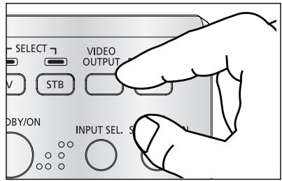 SAMSUNG DCB-H360RA - Pour selectionner le signal de sortie video : - 1