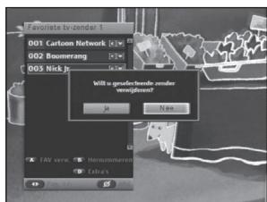 SAMSUNG DCB-P850 - Favoriete zender verwijderen - 1