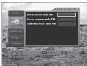 SAMSUNG DCB-P850 - Modifier le code PIN - 3