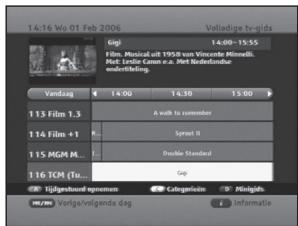 SAMSUNG DCB-P850 - Programma-informatie (EPG—Elektronische programmeringsgids) - 1