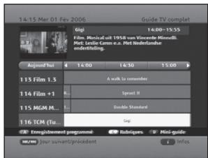 SAMSUNG DCB-P850 - Guide Électronique des Programmes (GEP) - 1