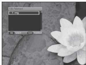SAMSUNG DCB-P850 - To change the teletext language: - 1