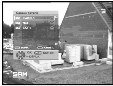 SAMSUNG DTB-B360 - Canaux favors - 1