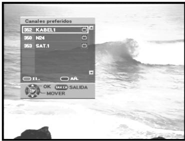 SAMSUNG DTB-B360 - Canales preferidos - 1