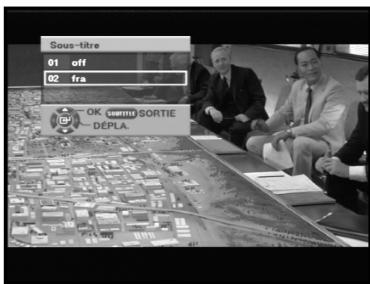 SAMSUNG DTB-B360F - Modification de la langue de sous-titre - 2