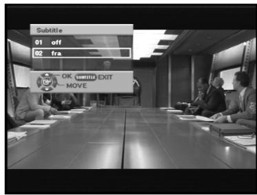 SAMSUNG DTB-B360F - Changing the Subtitle Language - 1
