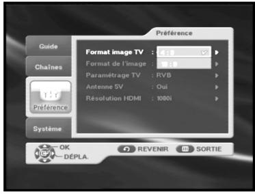 SAMSUNG DTB-B460F - Préférence - 2