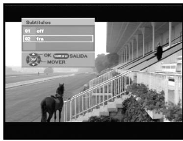 SAMSUNG DTB-B460F - Cambio del idioma de los subtitulos - 2