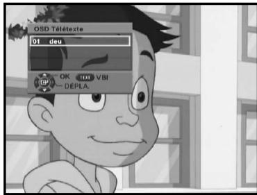 SAMSUNG DTB-B460F - Fonction de la touche INFO sur l'écran du télétexte - 2