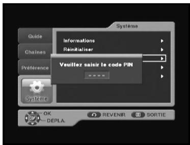 SAMSUNG DTB-B460F - Modification du code PIN - 1