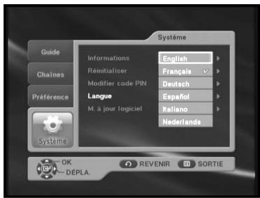 SAMSUNG DTB-B460F - Langue - 1