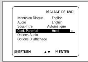 SAMSUNG DVD-CM350 - Activez le contrôle parental - 3
