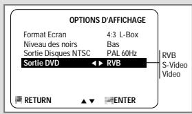 SAMSUNG DVD-CM350 - Réglez les paramètres de sortie DVD - 3
