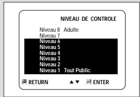 SAMSUNG DVD-CM350 - Activez le contrôle parental - 7