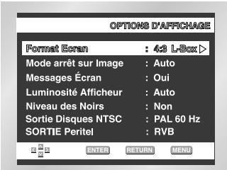 SAMSUNG DVD-E232 - Configuration des options d'affichage - 2