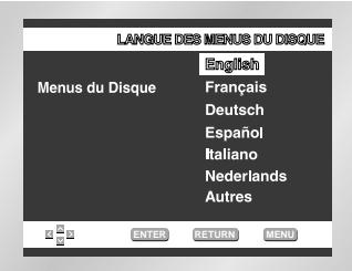 SAMSUNG DVD-E232 - Choix de la langue du menu du disque - 2